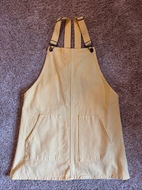 Sadie & Sage Sunny Yellow Cotton Pinafore Dress
